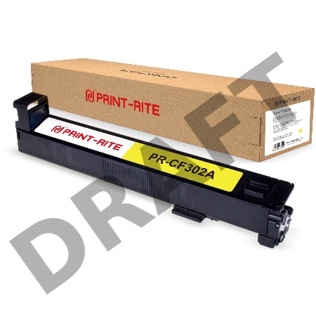 Картридж лазерный Print-Rite TRHGM8YPRJ PR-CF302A CF302A желтый (30000стр.) для HP CLJ Ent M880