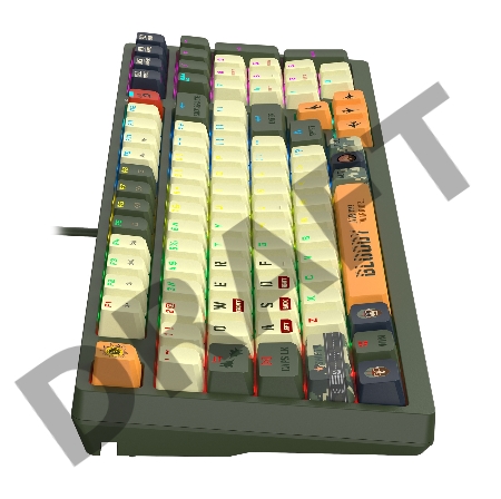 Клавиатура A4Tech Bloody S98 Aviator механическая зеленый USB for gamer LED (S98 AVIATOR)