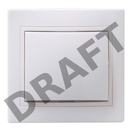 Выключатель 1-кл. СП КВАРТА 10А IP20 ВС10-1-0-КБ бел. ИЭК EVK10-K01-10-DM