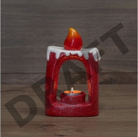 Керамический подсвечник «Свечка» 12.5х6х19.3 см