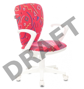 Кресло детское Бюрократ KD-W10AXSN малиновый Sticks 05 крестовина пластик пластик белый