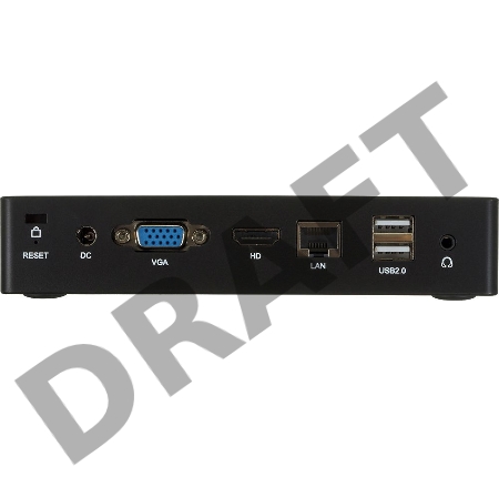 Неттоп IRU 110PGL Cel J4125 (2) 4Gb SSD128Gb UHDG 600 CR Free DOS GbitEth WiFi BT черный