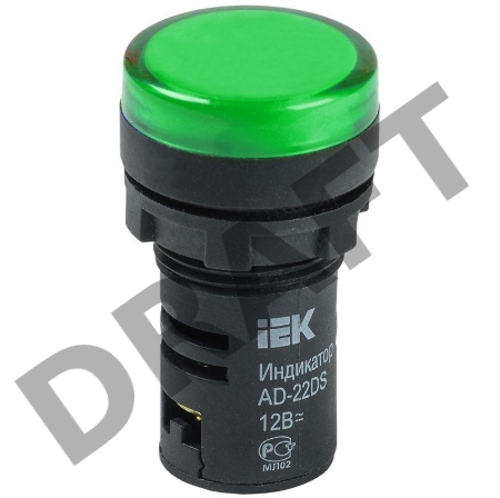 Арматура светосигнальная AD-22DS 24В AC/DC зел. ИЭК BLS10-ADDS-024-K06
