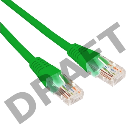Патч-корд U/UTP, CAT 5e, RJ45-RJ45, 26AWG, ZH нг(А)-HF, зеленый, 5м  REXANT