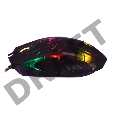 Мышь A4Tech Bloody Q51 черный/рисунок оптическая (3200dpi) USB игровая (8but)