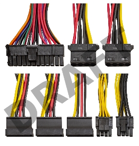 Блок питания 450W ExeGate F450AS (Flex ATX, for ITX case, APFC, КПД 80% (80 PLUS), 4cm fan, 24pin, 4+4pin, 3xSATA, 2xIDE)