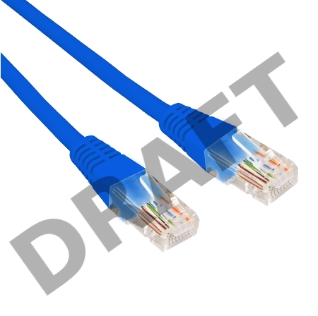 Патч-корд U/UTP, CAT 5e, RJ45-RJ45, 26AWG, ZH нг(А)-HF, синий, 5м  REXANT