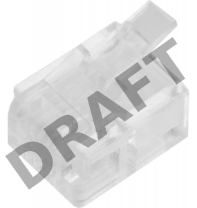 Коннектор медный Lanmaster TWT-PL12-6P4C/100 UTP RJ12 натуральный