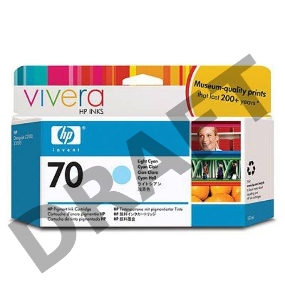 Картридж струйный HP №70 C9390A светло-голубой для HP DJ Z2100/Z3100 (130мл)