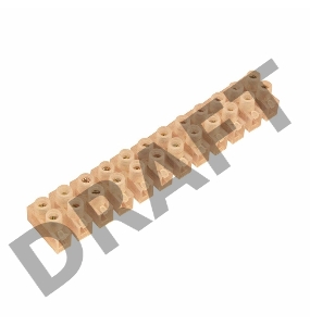 Клеммная колодка винтовая KВ-10 (4-10 мм²), ток 10 A, полиэтилен белый (ЗВИ) REXANT