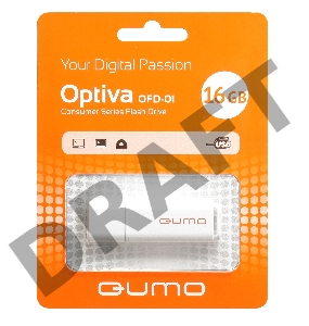 Флэш Диск QUMO 16GB Optiva 01 White QM16GUD-OP1-white