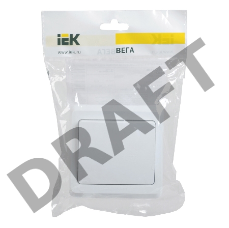 Выключатель 1-кл. СП Вега 10А IP20 ВС10-1-0-ВБ бел. ИЭК EVV10-K01-10-DM