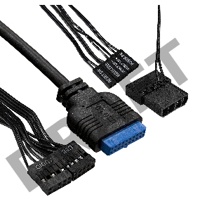 Корпус Minitower ExeGate mEVO-7807-NPX500 (mATX, БП 500NPX 12см, 1*USB+1*USB3.0, черный 1x12см с RGB подсветкой)