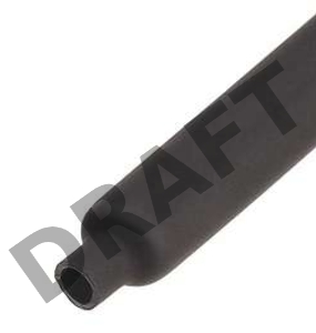Трубка термоусадочная ТУТнг-60/30 черн. (уп.25м) КВТ 60098