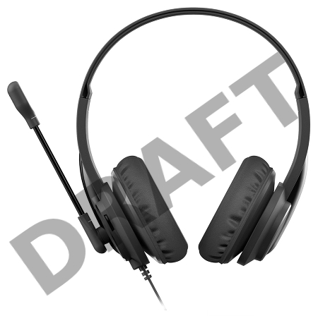 Наушники с микрофоном A4 HS-10 черный 2м