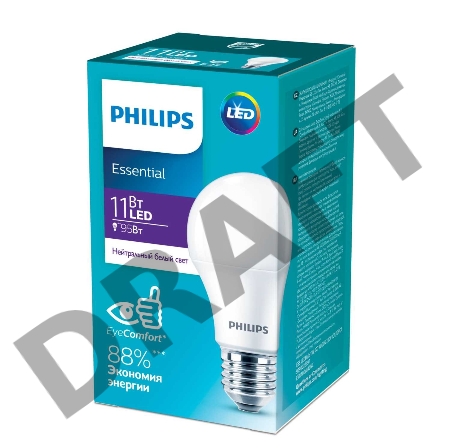 Лампа ESS LEDBulb 11W E27 4000K 230V 1/12 | 929002299787 | Philips