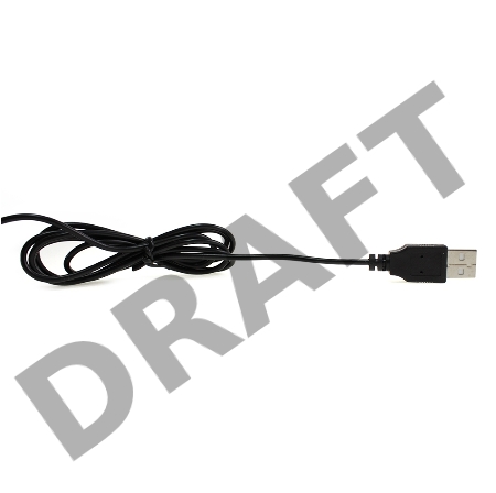 Мышь CROWN CMM-31 (Black)  (3 кнопки; 1000DPI; Длина провода: 1.3м; USB; Soft-touch пластик ,Plug & Play)