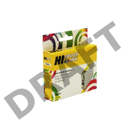 Картридж Epson Stylus C91/CX4300/T26/TX106/109 (Hi-Black) new, T09244A10/C13T10844A10, Y