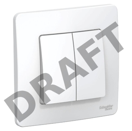 Выключатель 2-кл. СП BLANCA (сх.5) 10А 250В бел. SchE BLNVS010501