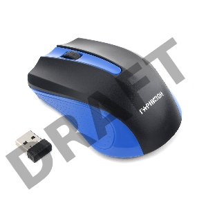 Мышь беспроводная Гарнизон GMW-430B, чип X, синий, 1200 DPI, 2 кн.+ колесо-кнопка, блистер