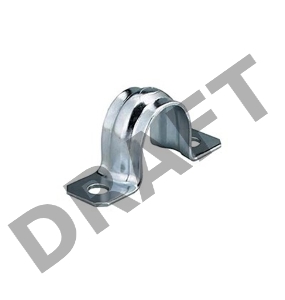 Скоба СМД 21-22 REXANT, двухлапковая для металлорукава, ø18 мм, 100 шт./уп.