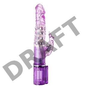 Вибратор с клиторальным стимулятором TOYFA A-Toys High-Tech fantasy, TPE, фиолетовый, 26,5 см