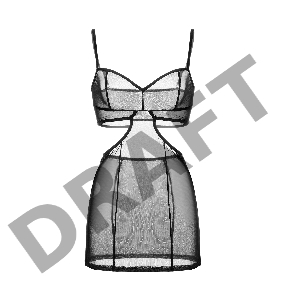 Комбинация Waname Fascination черная (54-56)