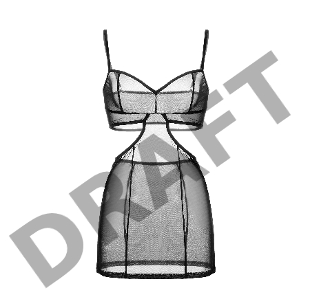 Комбинация Waname Fascination черная (54-56)