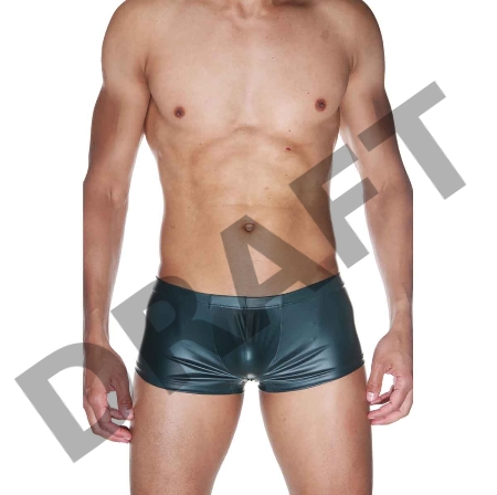 Мужские гладкие зеленые боксеры