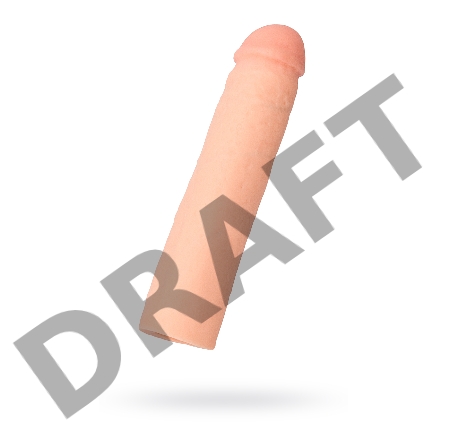 Насадка ToyFa XLover Increase+ для увеличения размера, реалистичная , TPR, телесный, 18 см