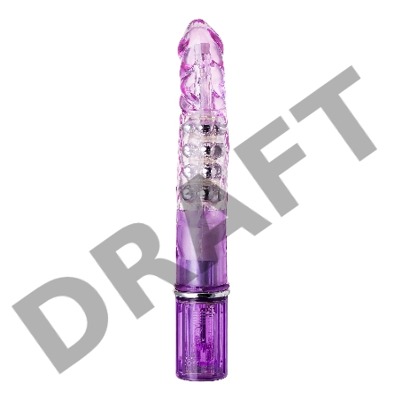 Вибратор с клиторальным стимулятором TOYFA A-Toys High-Tech fantasy, TPE, фиолетовый, 26,5 см