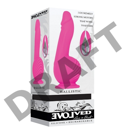 Evolved BALLISTIC Супермощный вибромассажер с пультом ДУ и присоской