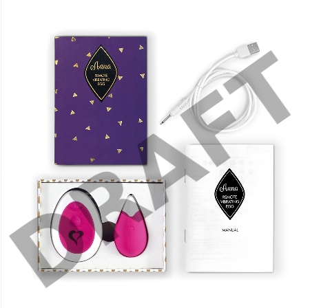 Розовое виброяйцо на радиоуправлении Anna Vibrating Egg Remote