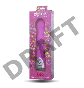 Вибратор TOYFA Dolce Leo, силикон, розовый, 16,5см