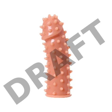 Насадка KOKOS реалистичная с дополнительной стимуляцией, TPE, телесная, 12.7 см