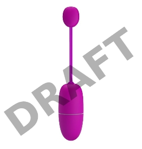 Лиловое виброяйцо Nymph с управлением через приложение