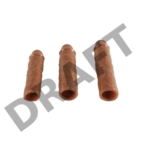 Набор насадок REAL закрытого типа для увеличения длины и обхвата полового члена