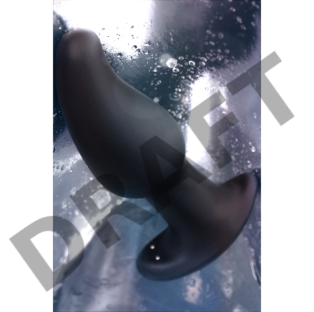 Анальная втулка Erotist Hurricane, силикон, черный, 14 см