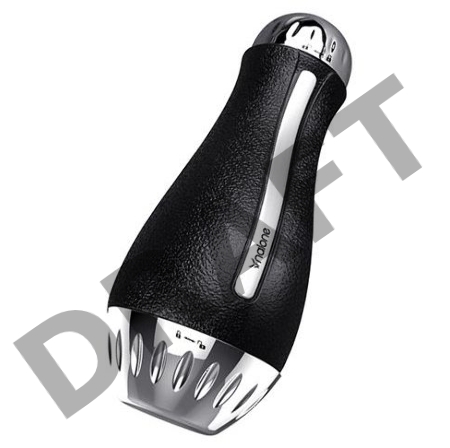 Мастурбатор нереалистичный Nalone Bling, TPE, чёрный, 19,8 см