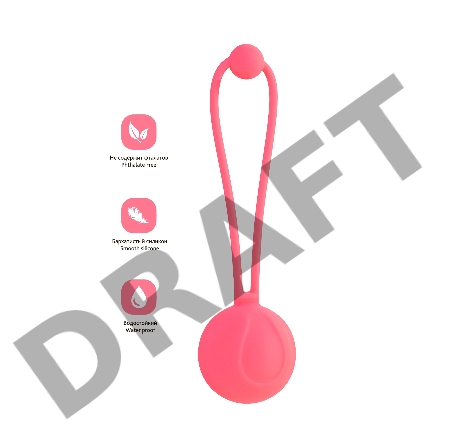 Вагинальный шарик L'EROINA by TOYFA Rosy, силикон, красные, 10,5 см