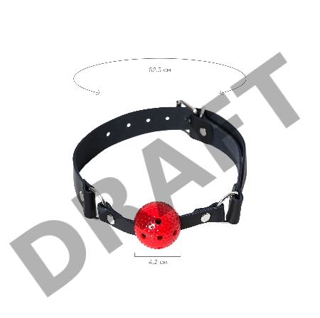 Кляп Штучки-дрючки, ABS пластик, красный