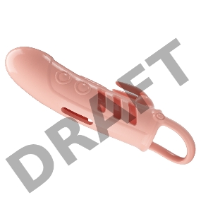 Телесная насадка на пенис с вибрацией Sloane - 18,7 см.