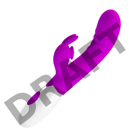 Вибромассажер-кролик с подвижным язычком Cerberus