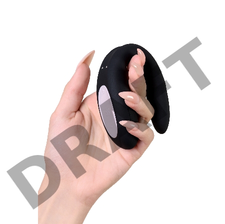 Многофункциональный стимулятор для пар Satisfyer Partner Double Joy, силикон, чёрный, 18 см.