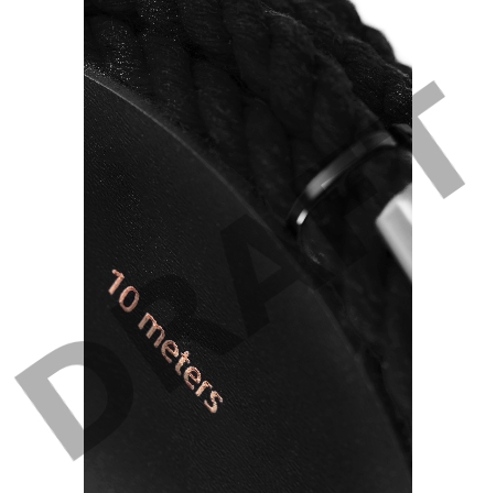 Веревка для шибари Pecado BDSM, на катушке, хлопок, черная, 10 м.