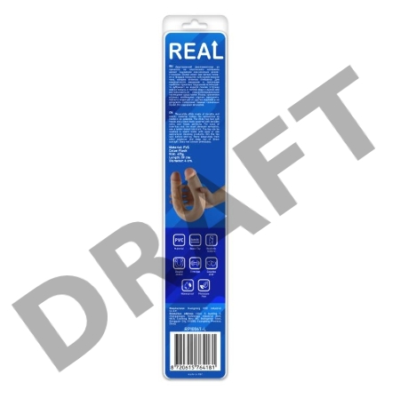 Двусторонний фаллоимитатор REAL