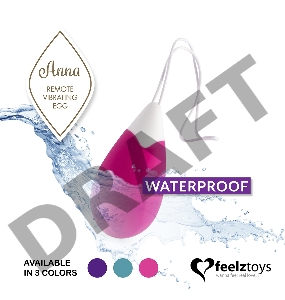 Розовое виброяйцо на радиоуправлении Anna Vibrating Egg Remote