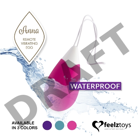 Розовое виброяйцо на радиоуправлении Anna Vibrating Egg Remote