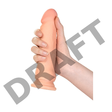 Реалистичный вибратор TOYFA RealStick Elite Vibro, TPR, телесный, 7 режимов вибрации, 20 см