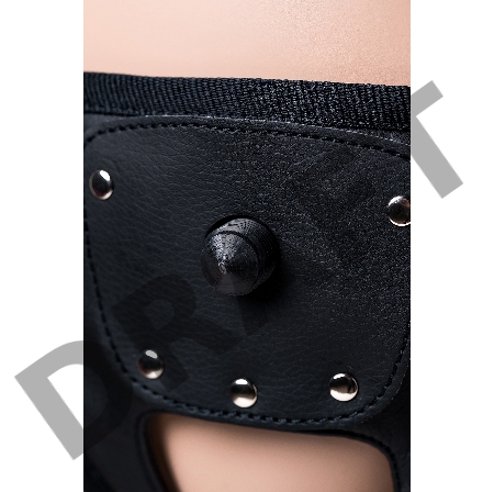 Страпон на креплении LoveToy с поясом Harness, реалистичный, neoskin, телесный, 20 см